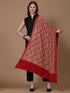 Women's Silky Golden Aari Embroidery Wool Shawl